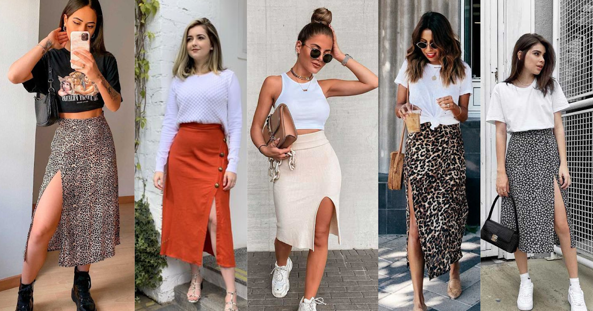 Saia midi sem hot sale salto